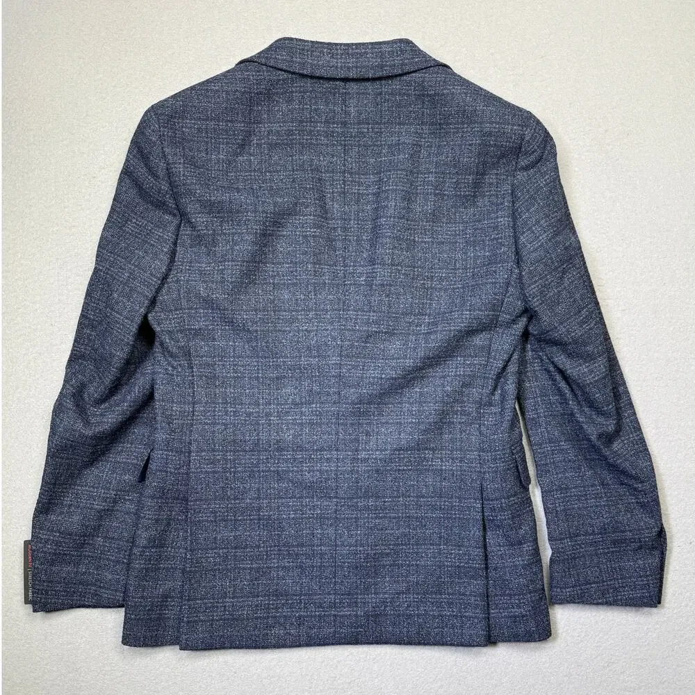 Ted Baker Men's Modern-Fit Blue Boucle Sport Coat - Blue 36S $295
